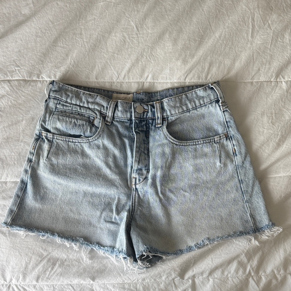 Pilcro high waisted denim shorts